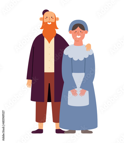 jewish people illustration