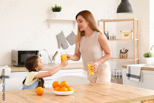 Little girl with her mother...