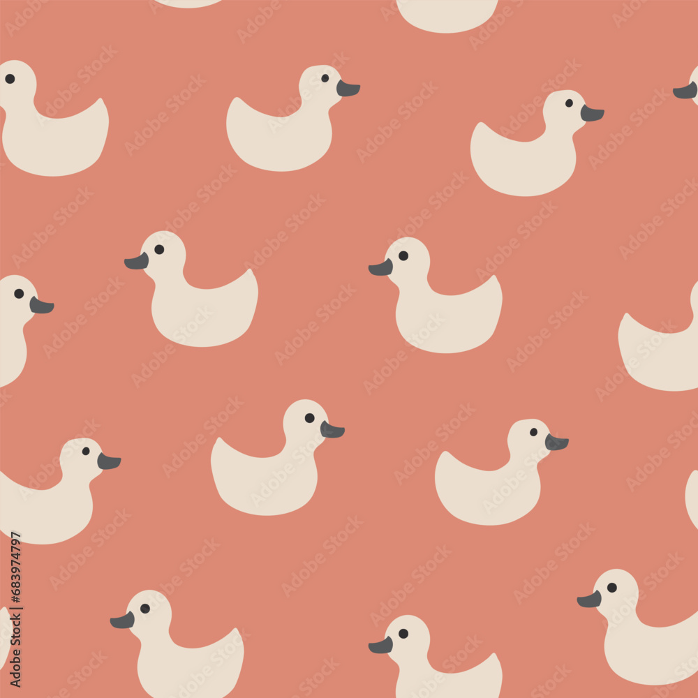 Cute rubber duck Seamless Pattern, Cartoon ducks Background vector Illustration. Cute rubber duck Seamless Pattern, Cartoon ducks Background vector Illustration.