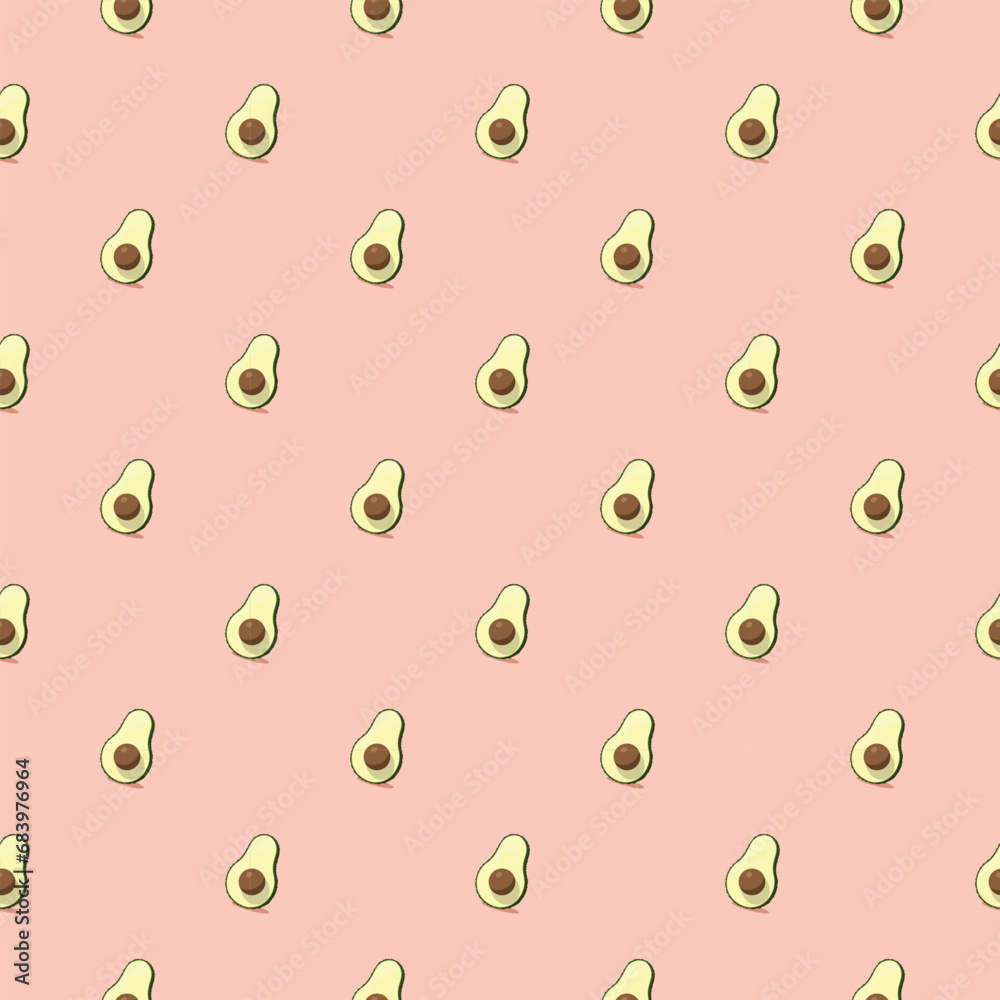 Avocado seamless pattern. Vegan organic eco fruit background. vector illustration. Avocado seamless pattern. Vegan organic eco fruit background. vector illustration.