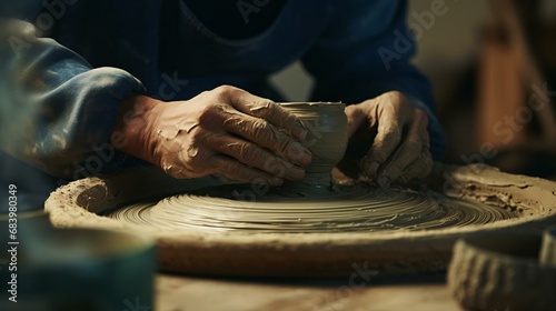 a person making a plate