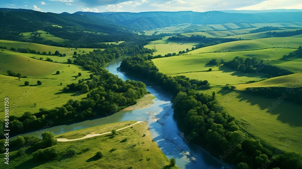 a river running through a valley