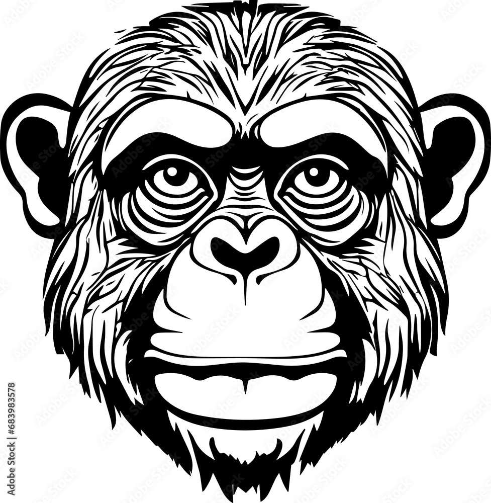 Obraz premium Gorilla - Monkeys Faces 