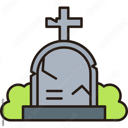 Tomb Vector Icon