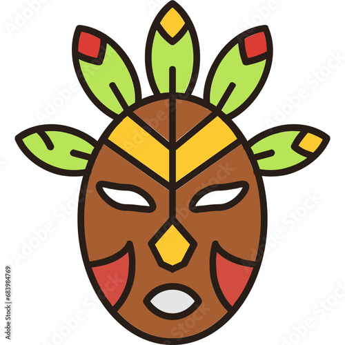 Mask Vector Icon photo