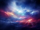 Mesmerizing Cosmic Symphony: Explore the Splendor of Blue Nebula Generative AI