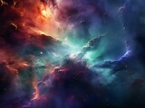Unveiling the Majestic Beauty of Blue Nebulas: Space Scenery Uncovered Generative AI
