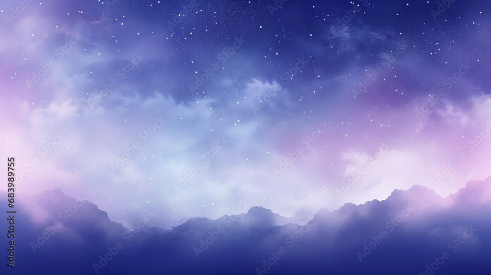 Abstract ethereal and cosmic celestial harmony background 