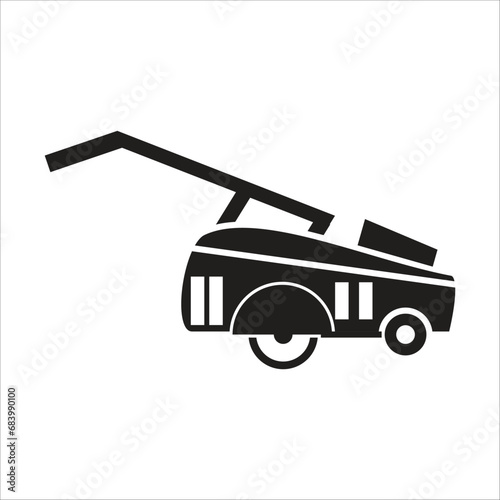 grass cutter vector icon line template