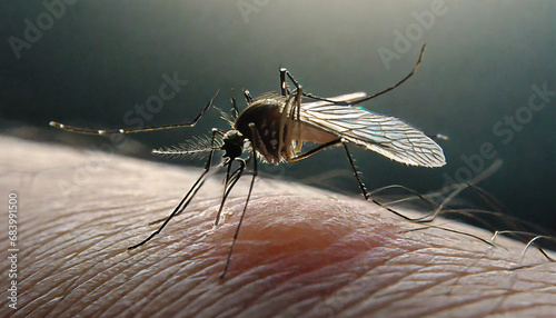 puntura zanzara pelle uomo prurito allergia  photo