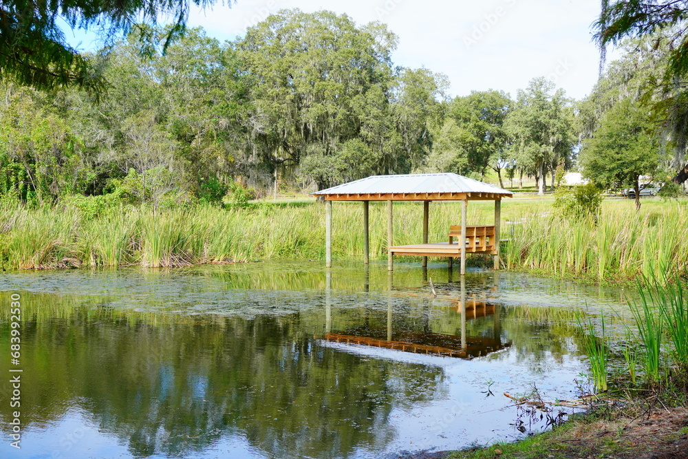 Middle lake park at Wesley Chapel, close to Tampa in Florida Middle lake park at Wesley Chapel, close to Tampa in Florida