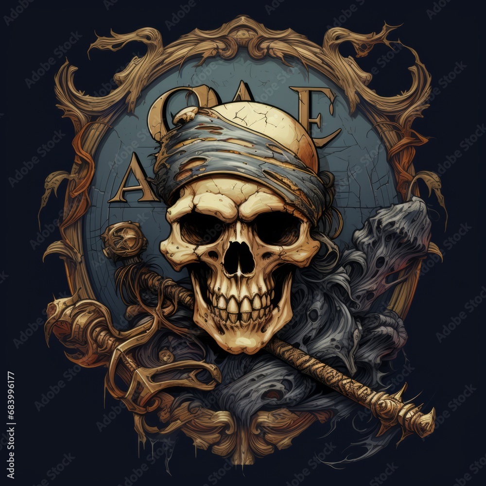 Unveiling Mystery: Pirate Skull & Broken Swords - Tale of Hidden ...