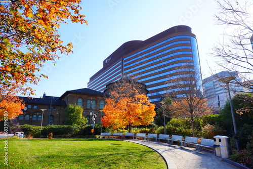 University of Pennsylvania Fall colorful foliage autumn landscape	
 photo