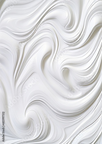 Stunning White Cream Foam Artistry: The Ultimate Luxury Experience Generative AI