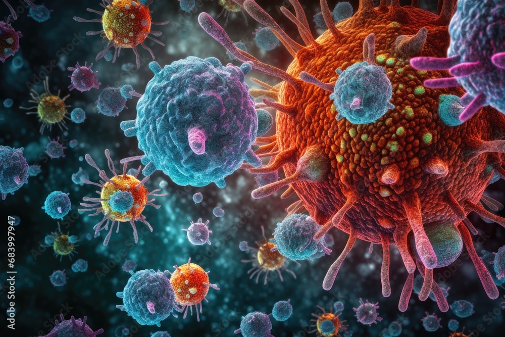 Virus, microscopic infectious agent, nucleic acid, rna dna