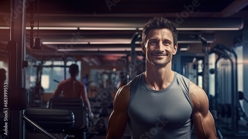 Fitness and health in portraits: sports scenes and smiling faces