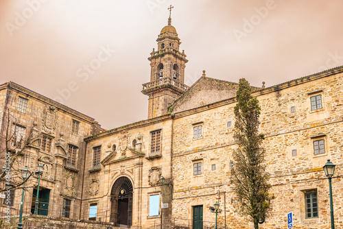 View of the San Domingo de Bonaval church in Santiago de Compostela, Spain photo