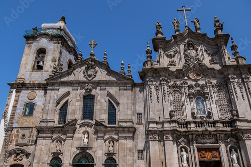 The Church of the Carmelites (Igreja dos Carmelitas Descalcos, XVII century) located at Carlos Alberto Square in the parish of Vitoria, in city of Porto, Portugal. photo