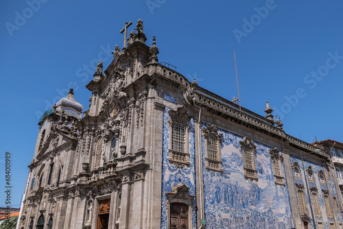 The Church of the Carmelites (Igreja dos Carmelitas Descalcos, XVII century) located at Carlos Alberto Square in the parish of Vitoria, in city of Porto, Portugal. photo