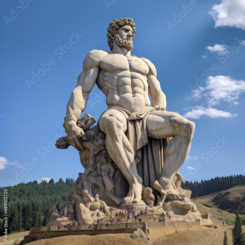 The Giant Of Pratolino Is A Gigantic Statue By Giambologna, A Masterpiece Of Sixteenth-Century Sculpture Located A Few Kilometers From Florence  photo