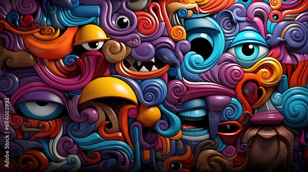 Doodle Art Background 3d wallpaper Doodle Art Background 3d wallpaper