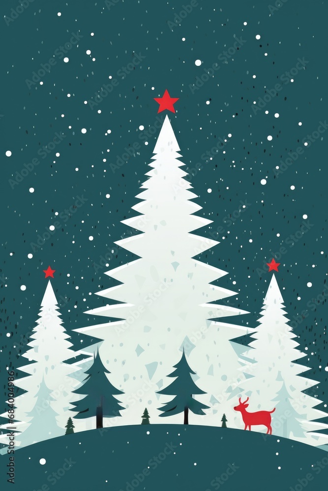 x'mas card christmas tree minimalistic design, ai x'mas card christmas tree minimalistic design, ai