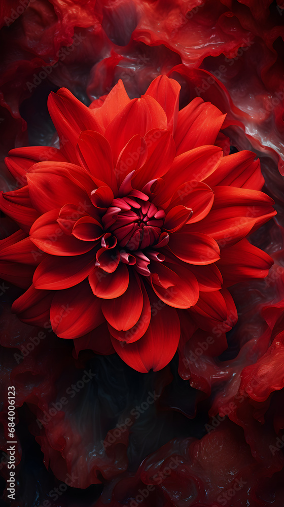 close up of a red flower with a lot of petals close up of a red flower with a lot of petals
