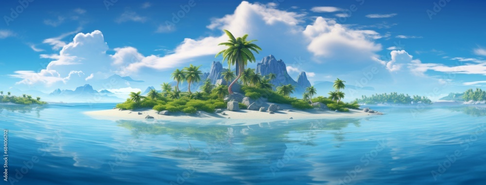 Uncover the Unspoiled Beauty: Your Dream Tropical Island Oasis Awaits! Generative AI