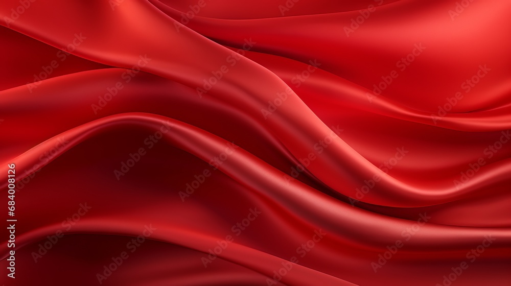 Obraz premium Unveiling Sublime Elegance: A Deep Dive into the Mystery of Red Satin Softness Generative AI