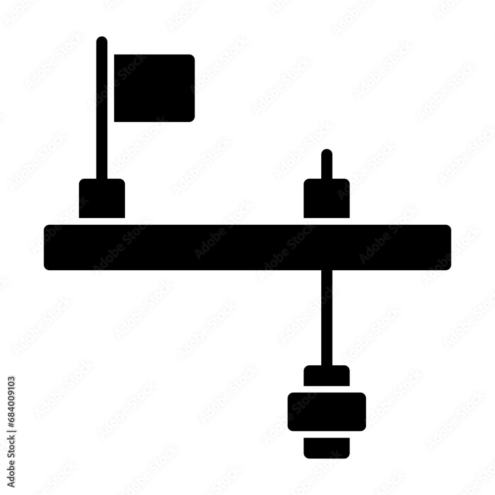 Ice fishing tip-up Icon Ice fishing tip-up Icon