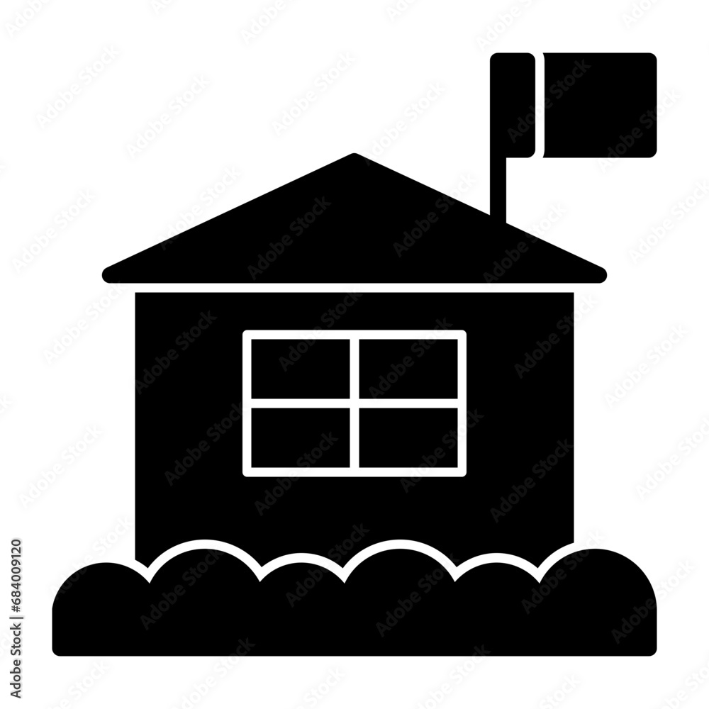 Arctic research station Icon Arctic research station Icon