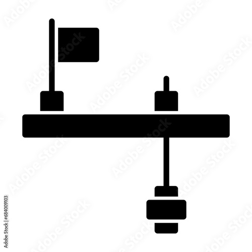 Ice fishing tip-up Icon