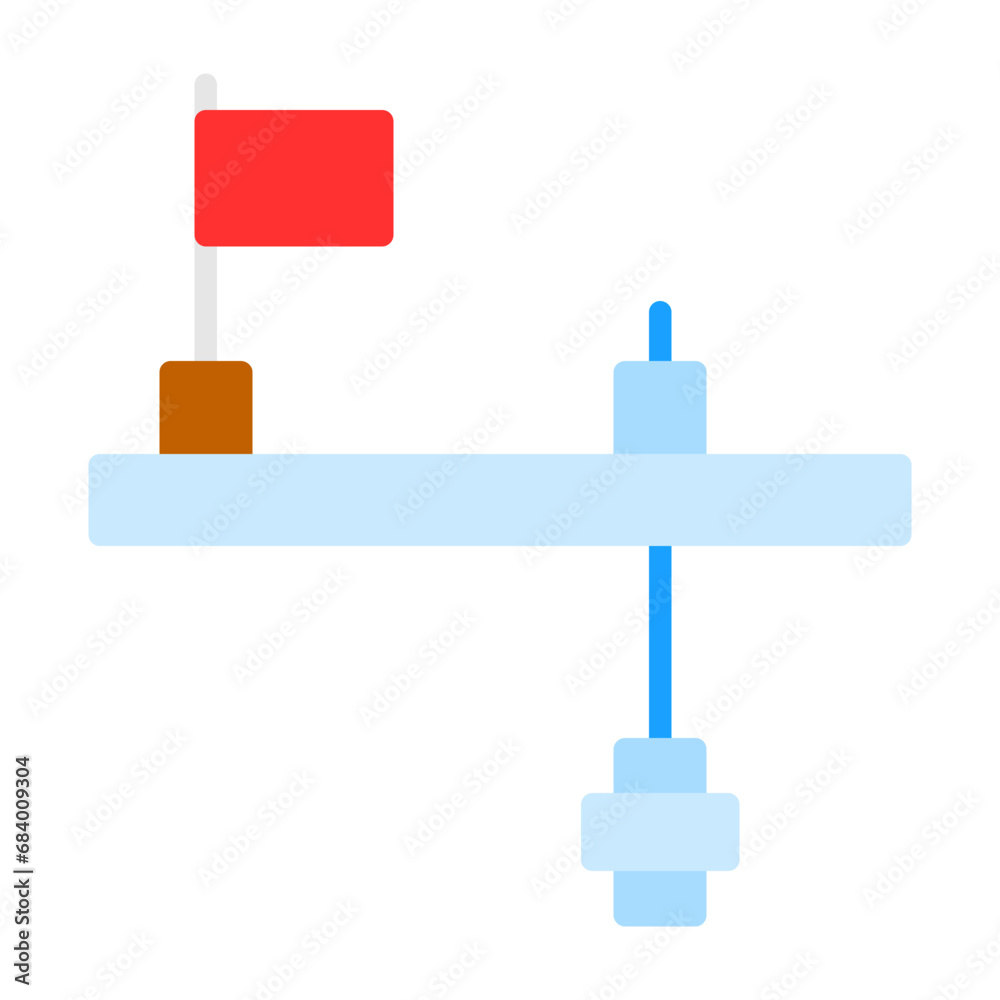 Ice fishing tip-up Icon Ice fishing tip-up Icon