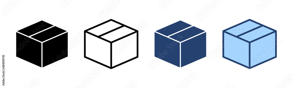 Box icon vector. box sign and symbol, parcel, package Box icon vector. box sign and symbol, parcel, package
