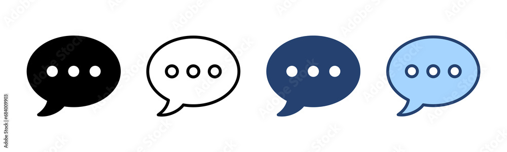 Chat icon vector. speech bubble sign and symbol. comment icon. message Chat icon vector. speech bubble sign and symbol. comment icon. message