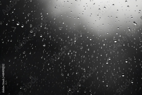 Monochrome Masterpiece: Unveiling the Aesthetic of Raindrops in Black & White - Style 4 Generative AI