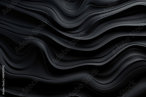 Sleek & Sophisticated: Dive into the Depth of Matte Black Abstract Artistry Generative AI