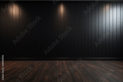 Unveiling Serenity  Sunlight Breathing Life into a Black Wall Generative AI