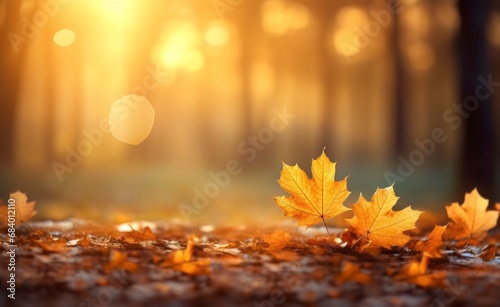 Captivating Autumn Splendor  Unveiling Nature s Art in Fall Leaves - Stunning Visuals  Generative AI