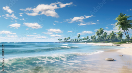 clear sea water off a tropical island © jr-art