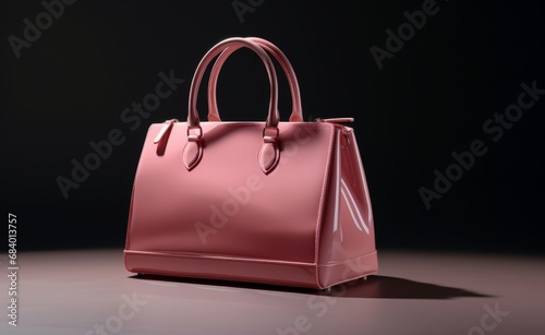 Stunning Pink Handbag: Your Must-Have Fashion Statement on Gray Elegance Generative AI