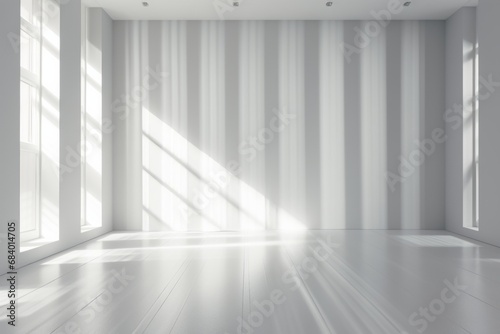 Bright Solitude  Captivating Minimalism in Sun-Drenched White Room - Design Inspo  3 Generative AI