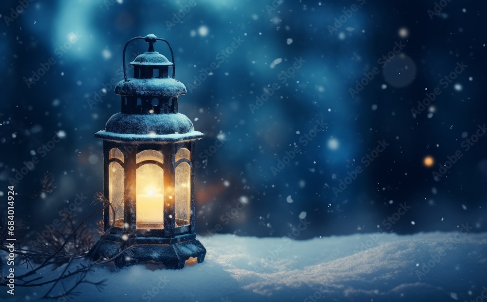 Magical Winter Nights: Discover the Warm Glow of a Lantern in Snow-Covered Landscapes - Chapter 2 Generative AI Magical Winter Nights: Discover the Warm Glow of a Lantern in Snow-Covered Landscapes - Chapter 2 Generative AI