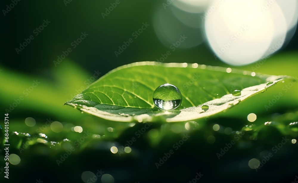 Droplet Unveiling Nature's Beauty: The Mesmerizing Capture of a Water Droplet ...