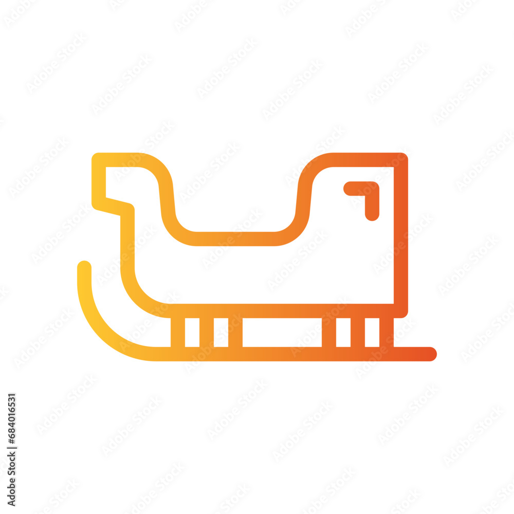 sleigh gradient icon sleigh gradient icon