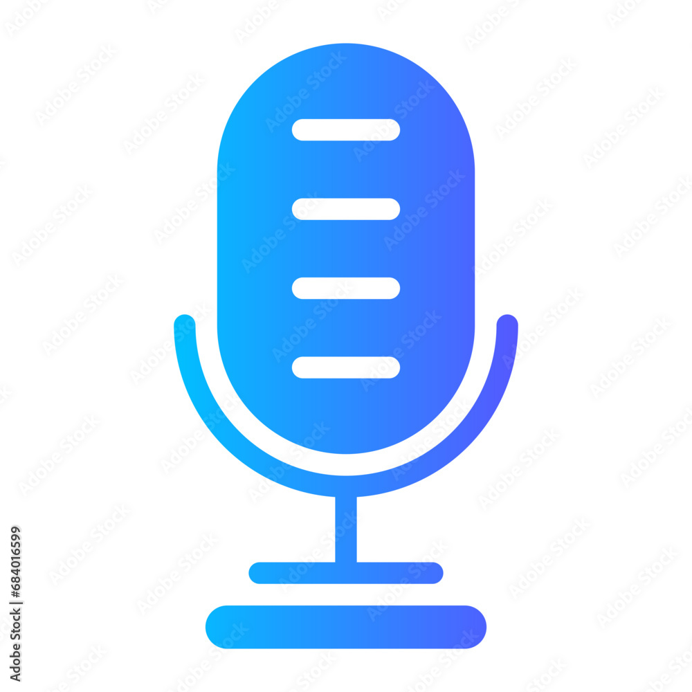 microphone gradient icon microphone gradient icon