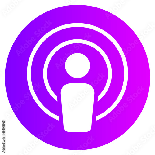 podcast gradient icon