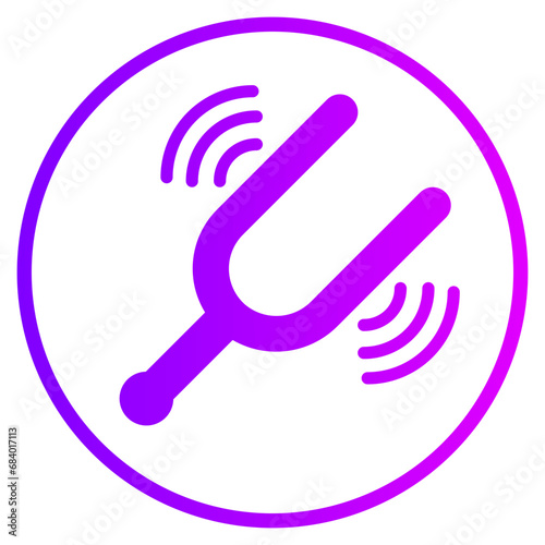 tuning fork gradient icon
