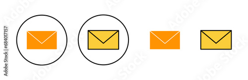 Mail icon set tor for web and mobile app. email sign and symbol. E-mail icon. Envelope icon