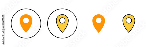 Pin icon set for web and mobile app. Location sign and symbol. destination icon. map pin Free Download Pin icon set for web and mobile app. Location sign and symbol. destination icon. map pin - GFXLoad